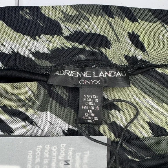 Adrienne Landau Onyx Jade Collection Ruched Mesh Skirt Size S NWT - Picture 7 of 11